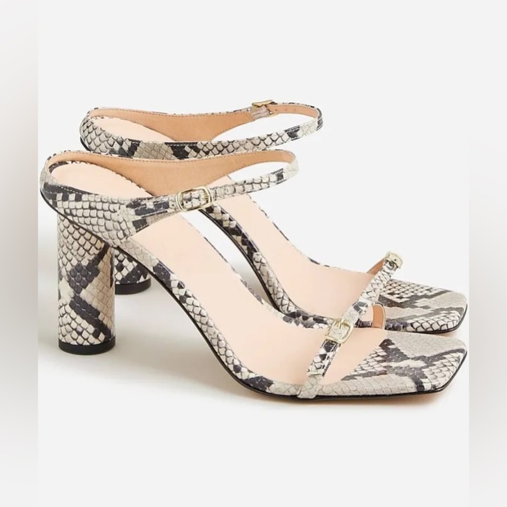 J Crew Snake Skin Heels